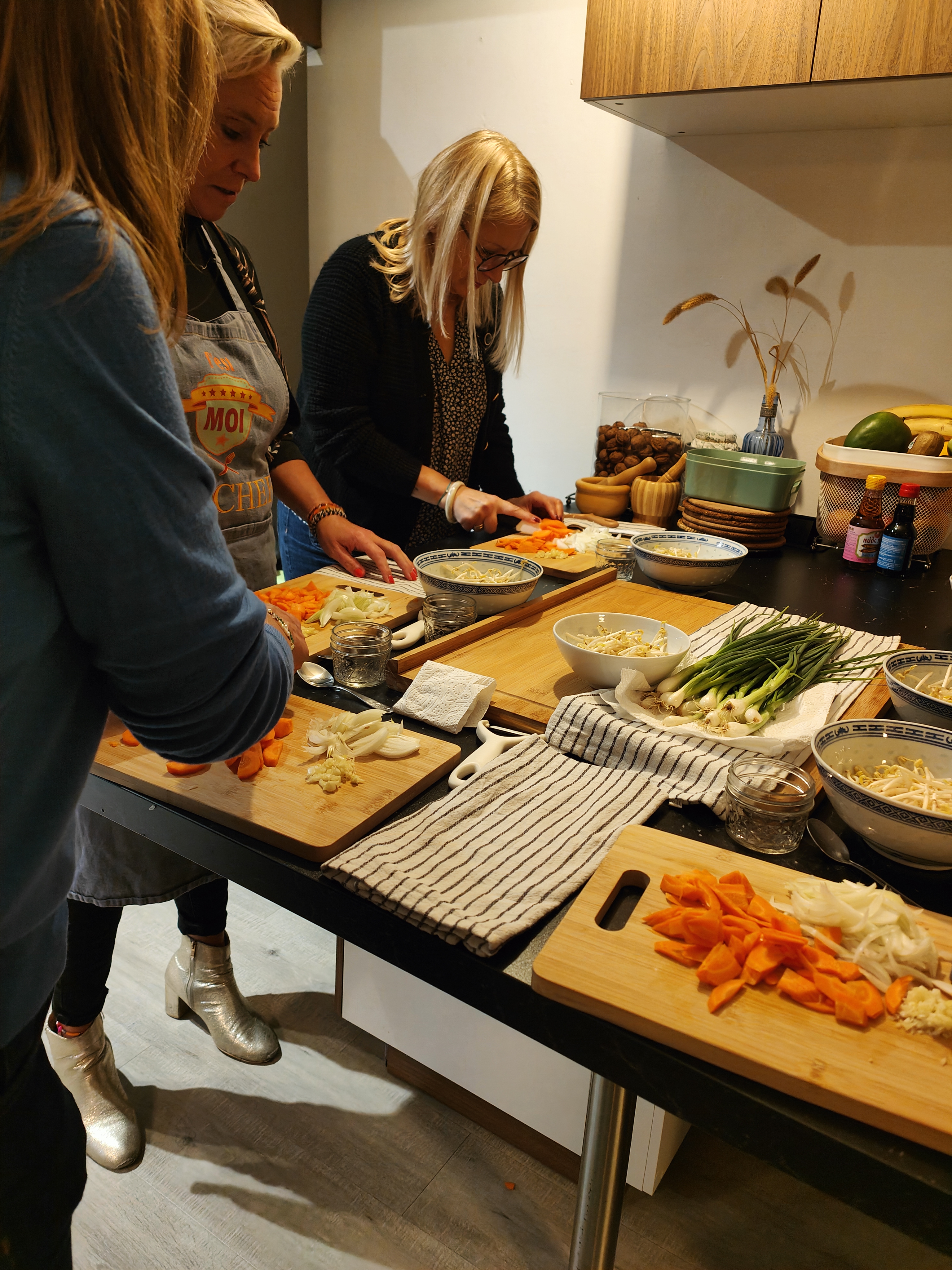 Chanty en plein atelier de cuisine asiatique